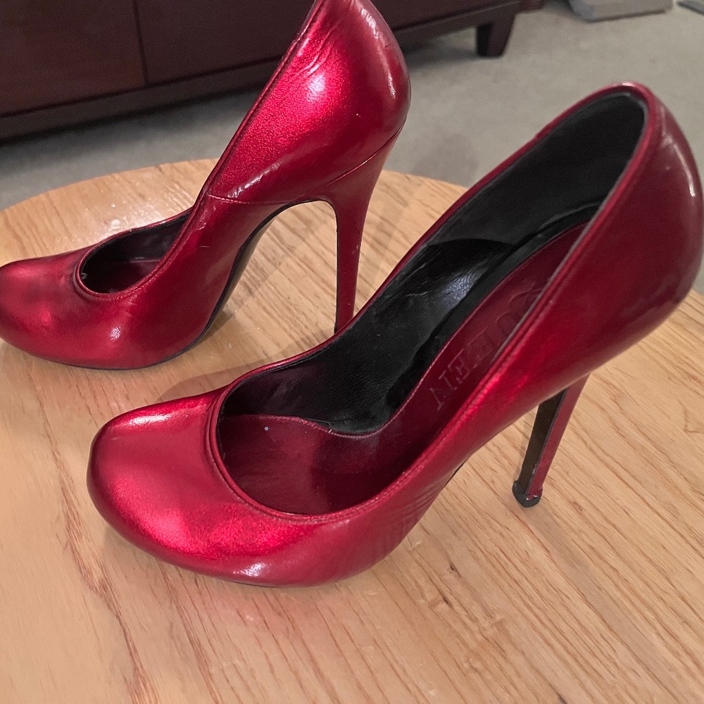 Alexander McQueen Red Patent Pumps